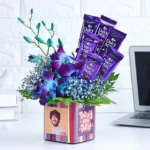 Royal Blue Orchid & Chocolate Delight